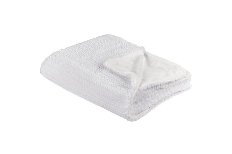 Plaid Bjas Hvid, 150x200 cm - Hvid, 150x200 cm - Tekstiler - Pude & plaid - Tæpper & plaider