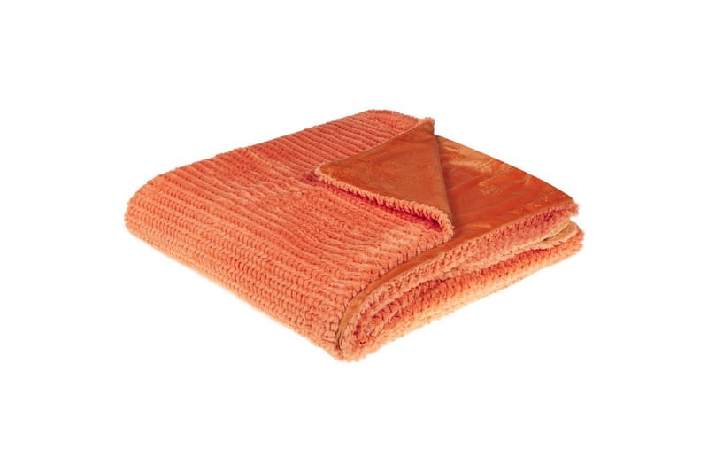 Plaid Bjas Orange, 200x220 cm - Orange, 200x220 cm - Tekstiler - Pude & plaid - Tæpper & plaider