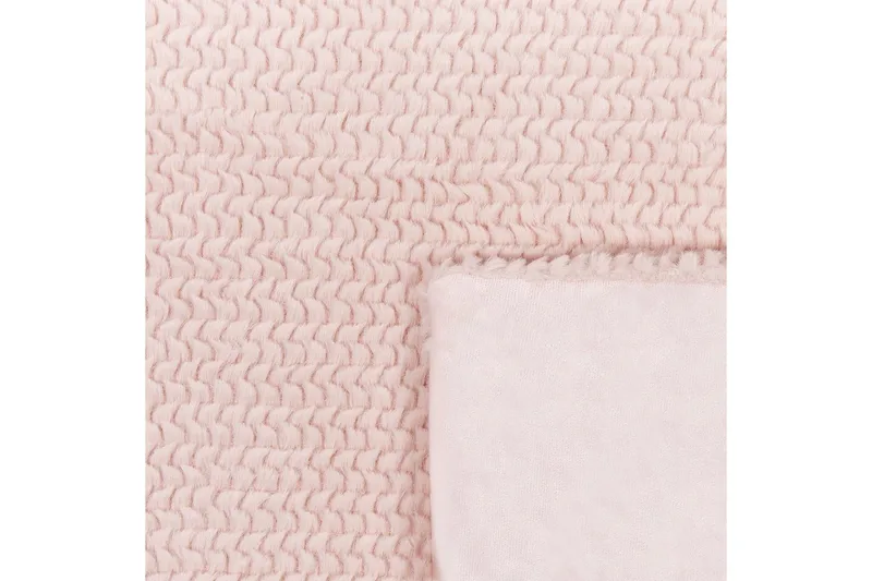 Plaid Bjas Rosa, 150x200 cm - Rosa, 150x200 cm - Tekstiler - Pude & plaid - Tæpper & plaider