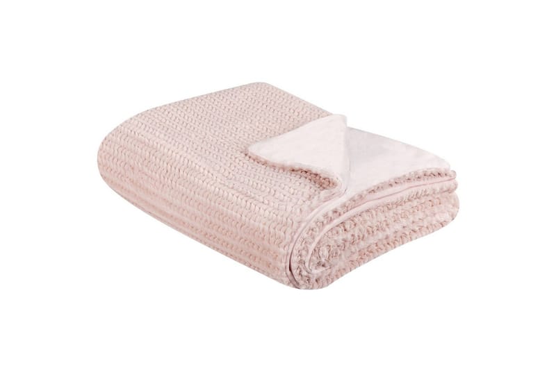 Plaid Bjas Rosa, 150x200 cm - Rosa, 150x200 cm - Tekstiler - Pude & plaid - Tæpper & plaider