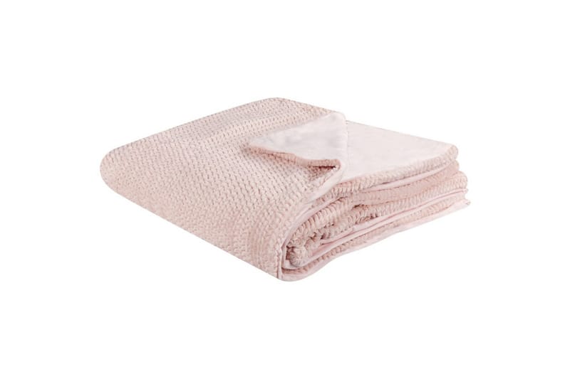 Plaid Bjas Rosa, 200x220 cm - Rosa, 200x220 cm - Tekstiler - Pude & plaid - Tæpper & plaider