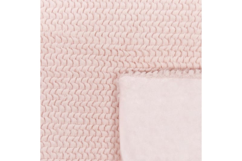 Plaid Bjas Rosa, 200x220 cm - Rosa, 200x220 cm - Tekstiler - Pude & plaid - Tæpper & plaider