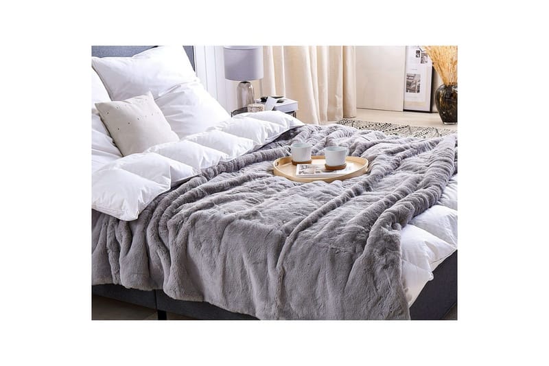 Plaid Chaab Grå, 200x220 cm - Grå, 200x220 cm - Tekstiler - Pude & plaid - Tæpper & plaider