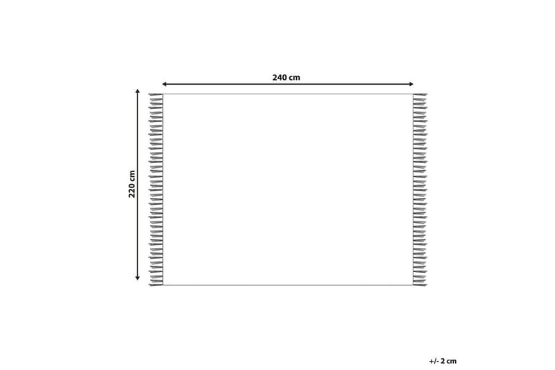 Plaid Chack Grå/sort, 220x240 cm - Grå/sort, 220x240 cm - Tekstiler - Pude & plaid - Tæpper & plaider
