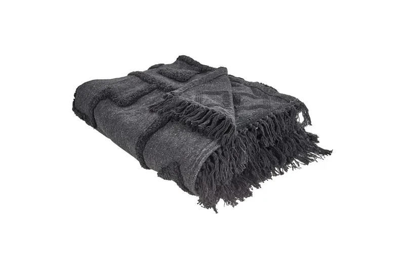 Plaid Chack Grå/sort, 220x240 cm, Grå/sort, 220x240 cm