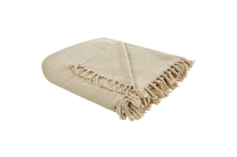 Plaid Chaohani Beige, 150x200 cm - Beige, 150x200 cm - Tekstiler - Pude & plaid - Tæpper & plaider