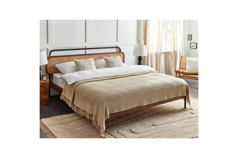 Plaid Chaohani Beige, 220x240 cm - Beige, 220x240 cm - Tekstiler - Pude & plaid - Tæpper & plaider