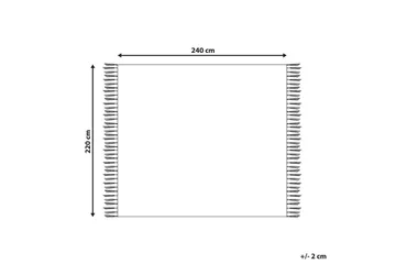 Plaid Chyama 220x240 cm - 220x240 cm - Tekstiler - Pude & plaid - Tæpper & plaider