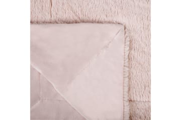 Plaid Gelik Rosa - Rosa - Tekstiler - Pude & plaid - Tæpper & plaider