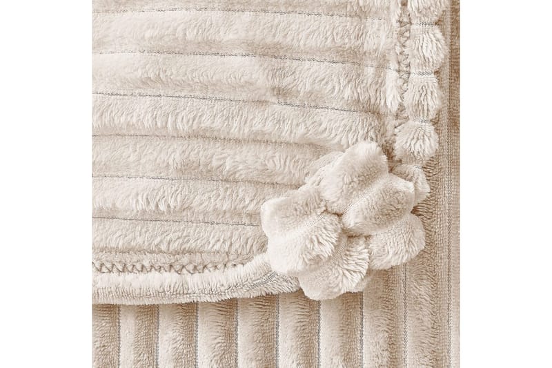 Plaid Kaweri Beige - Beige - Tekstiler - Pude & plaid - Tæpper & plaider