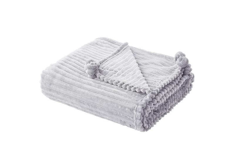 Plaid Kaweri Lys grå - Lys grå - Tekstiler - Pude & plaid - Tæpper & plaider