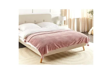 Plaid Kaweri Rosa - Rosa - Tekstiler - Pude & plaid - Tæpper & plaider
