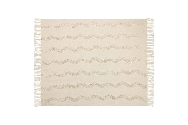 Plaid Khari Beige - Beige - Tekstiler - Pude & plaid - Tæpper & plaider