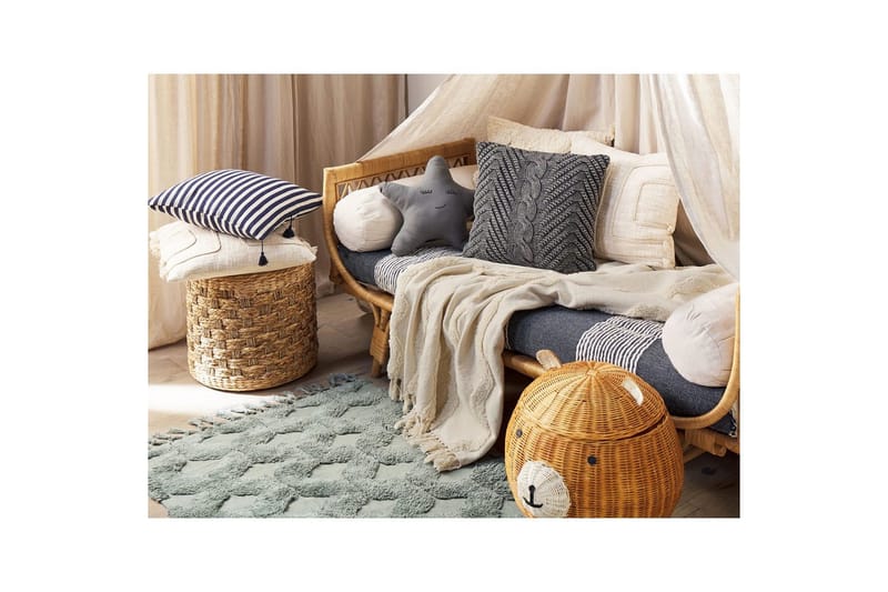 Plaid Khari Beige - Beige - Tekstiler - Pude & plaid - Tæpper & plaider