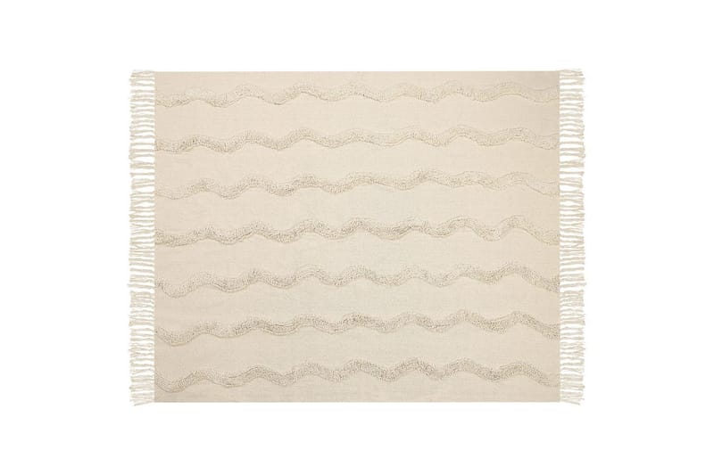 Plaid Khari Beige - Beige - Tekstiler - Pude & plaid - Tæpper & plaider