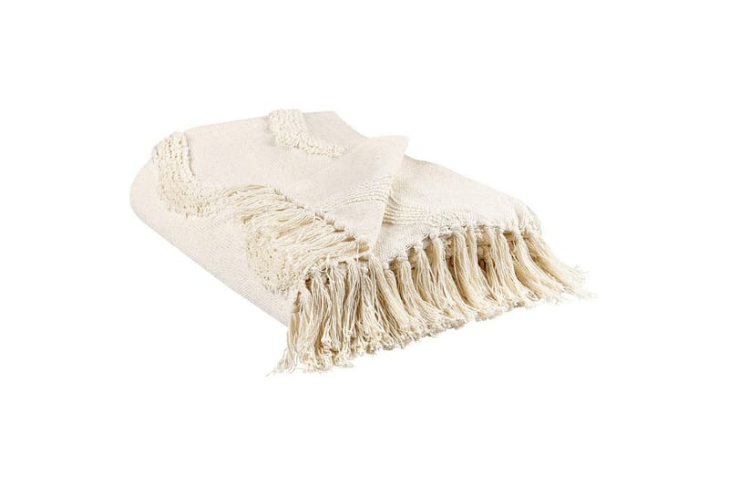 Plaid Khari Beige - Beige - Tekstiler - Pude & plaid - Tæpper & plaider