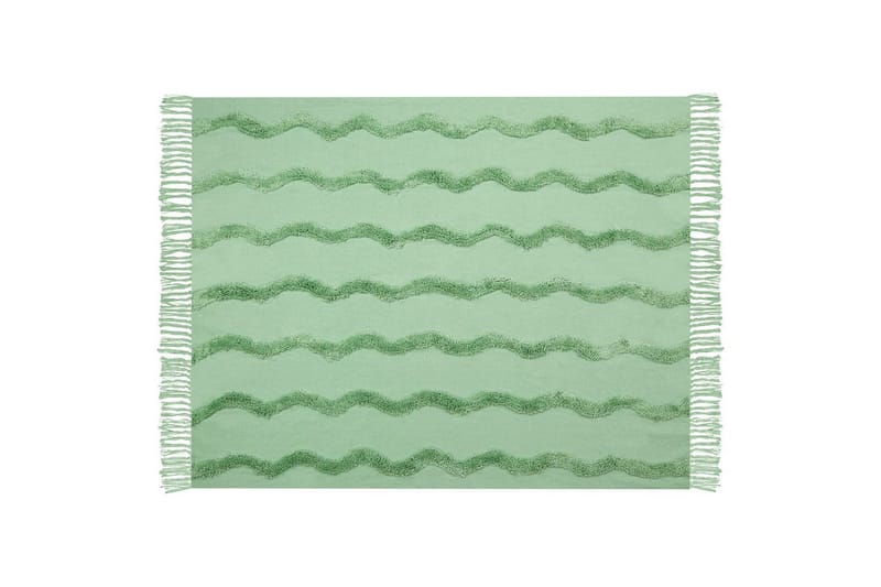 Plaid Khari Grøn - Grøn - Tekstiler - Pude & plaid - Tæpper & plaider