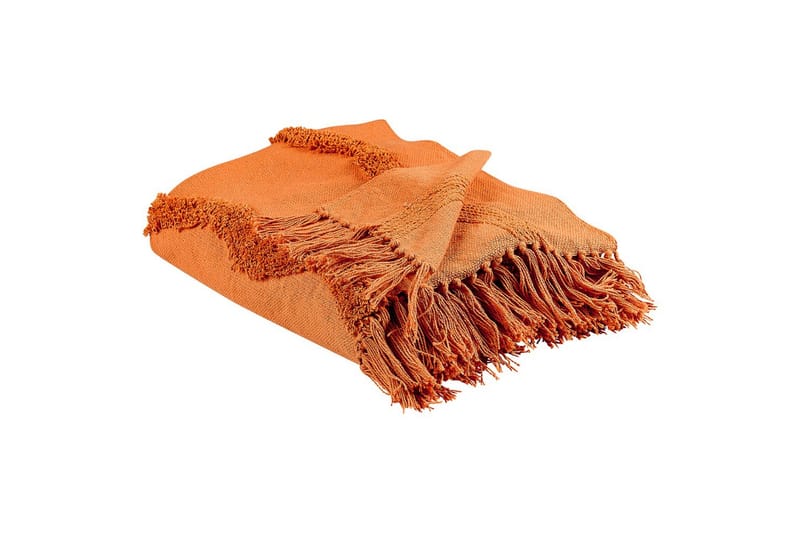 Plaid Khari Orange - Orange - Tekstiler - Pude & plaid - Tæpper & plaider