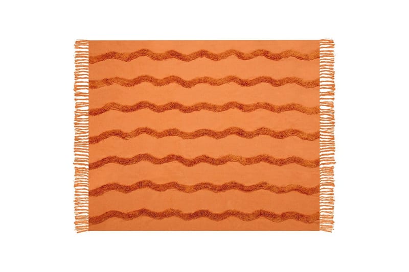 Plaid Khari Orange - Orange - Tekstiler - Pude & plaid - Tæpper & plaider