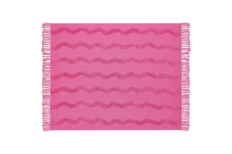Plaid Khari Rosa - Rosa - Tekstiler - Pude & plaid - Tæpper & plaider