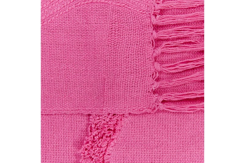 Plaid Khari Rosa - Rosa - Tekstiler - Pude & plaid - Tæpper & plaider