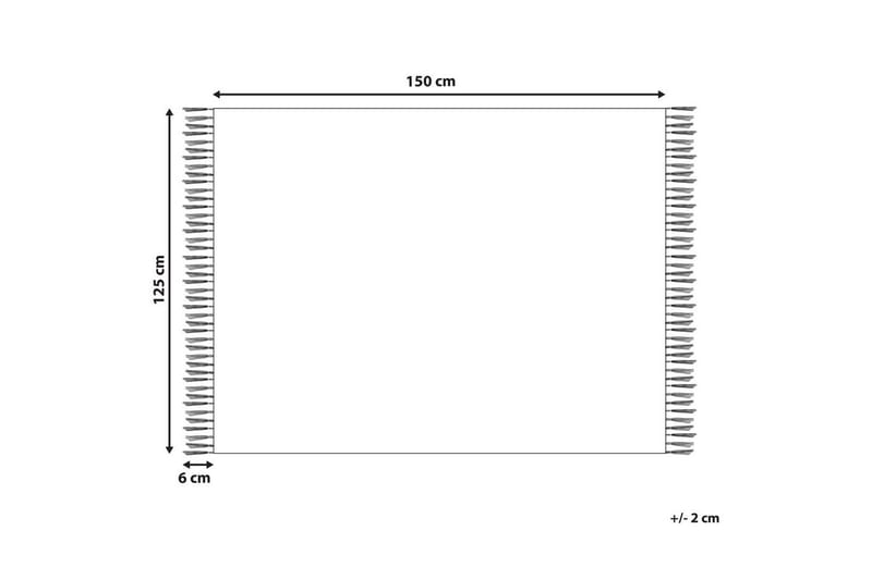 Plaid Mityal Beige/grå - Beige/grå - Tekstiler - Pude & plaid - Tæpper & plaider