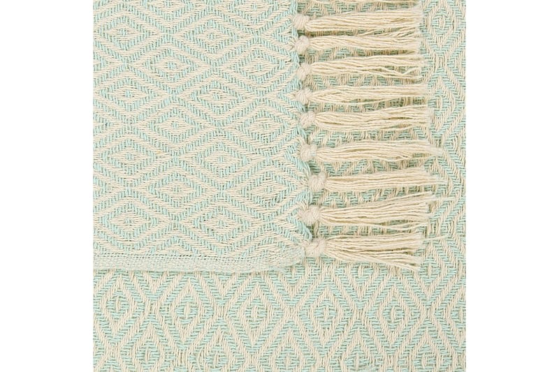 Plaid Mityal Grøn/beige - Grøn/beige - Tekstiler - Pude & plaid - Tæpper & plaider