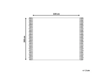 Plaid Najuy 200x220 cm - 200x220 cm - Tekstiler - Pude & plaid - Tæpper & plaider
