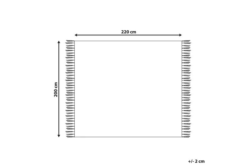 Plaid Najuy 200x220 cm - 200x220 cm - Tekstiler - Pude & plaid - Tæpper & plaider