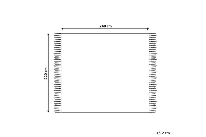 Plaid Najuy 220x240 cm - 220x240 cm - Tekstiler - Pude & plaid - Tæpper & plaider