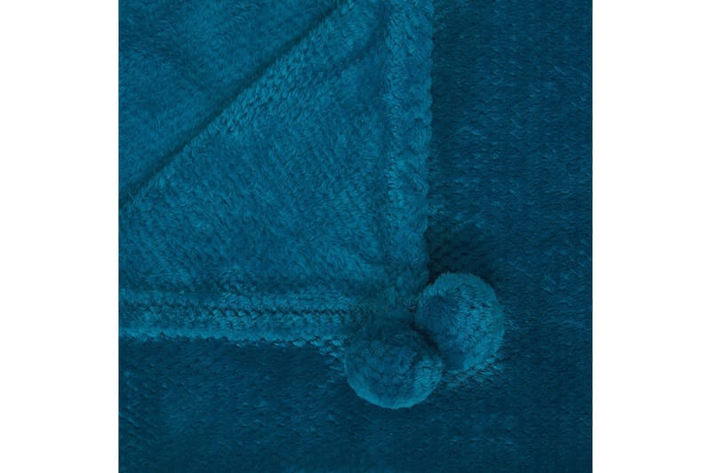 Plaid Saitler Blå, 200x220 cm - Blå, 200x220 cm - Tekstiler - Pude & plaid - Tæpper & plaider