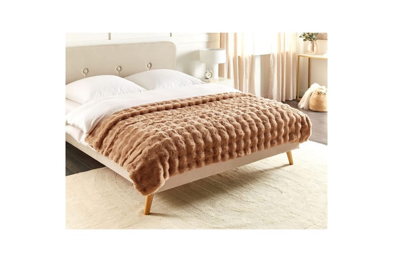 Plaid Salka Brun, 150x200 cm - Brun, 150x200 cm - Tekstiler - Pude & plaid - Tæpper & plaider