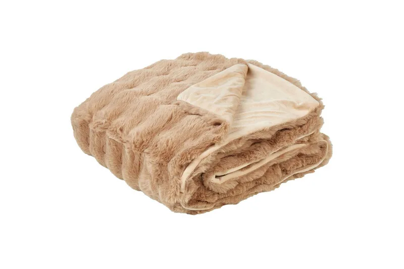 Plaid Salka Brun, 150x200 cm - Brun, 150x200 cm - Tekstiler - Pude & plaid - Tæpper & plaider