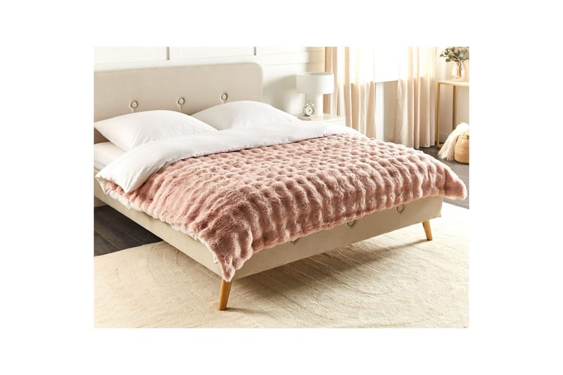 Plaid Salka Rosa, 150x200 cm - Rosa, 150x200 cm - Tekstiler - Pude & plaid - Tæpper & plaider