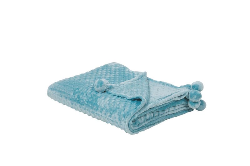 Plaid Samur Blå, 150x200 cm - Blå, 150x200 cm - Tekstiler - Pude & plaid - Tæpper & plaider