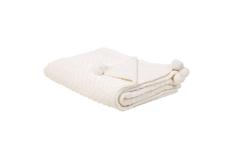 Plaid Samur Hvid, 150x200 cm - Hvid, 150x200 cm - Tekstiler - Pude & plaid - Tæpper & plaider
