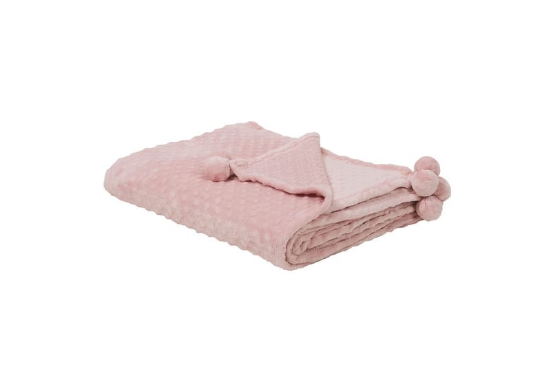 Plaid Samur Rosa, 200x220 cm - Rosa, 200x220 cm - Tekstiler - Pude & plaid - Tæpper & plaider