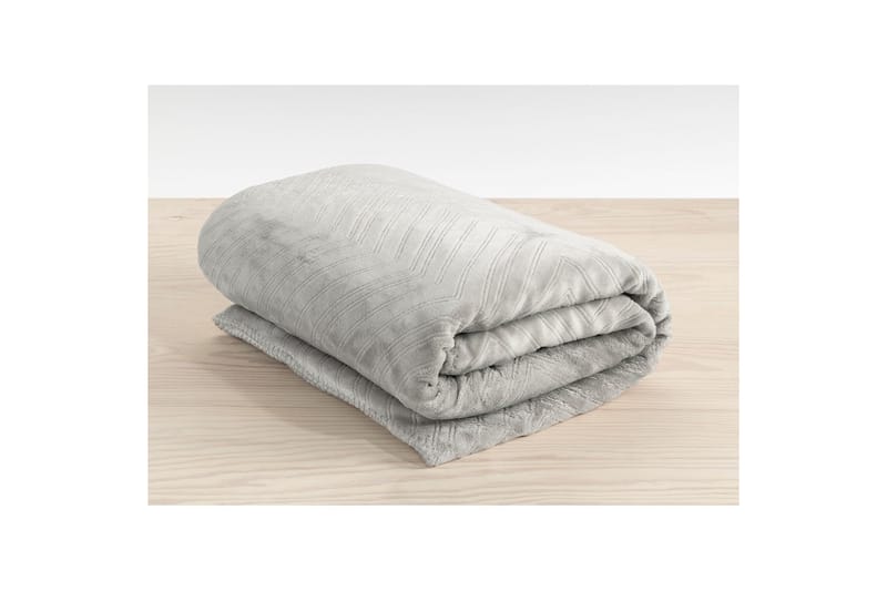 Plaid Sherpa 130 x 170 cm Grå - Grå - Tekstiler - Pude & plaid - Tæpper & plaider