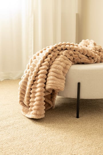 Plaid Stripe 130x170 cm - Karamel - Tekstiler - Pude & plaid - Tæpper & plaider
