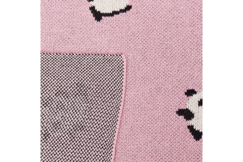 Plaid Talokan Rosa/sort/hvid - Rosa/sort/hvid - Tekstiler - Pude & plaid - Tæpper & plaider