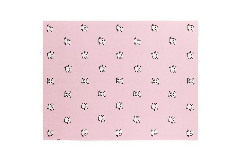 Plaid Talokan Rosa/sort/hvid - Rosa/sort/hvid - Tekstiler - Pude & plaid - Tæpper & plaider