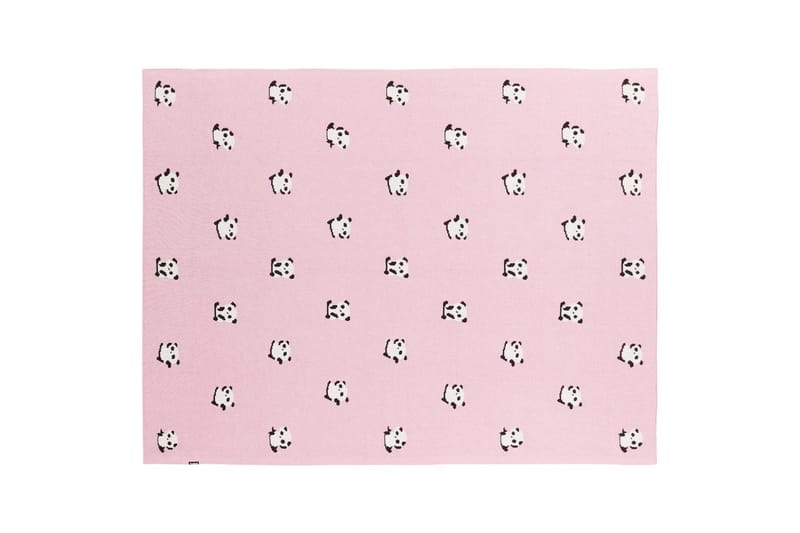 Plaid Talokan Rosa/sort/hvid - Rosa/sort/hvid - Tekstiler - Pude & plaid - Tæpper & plaider