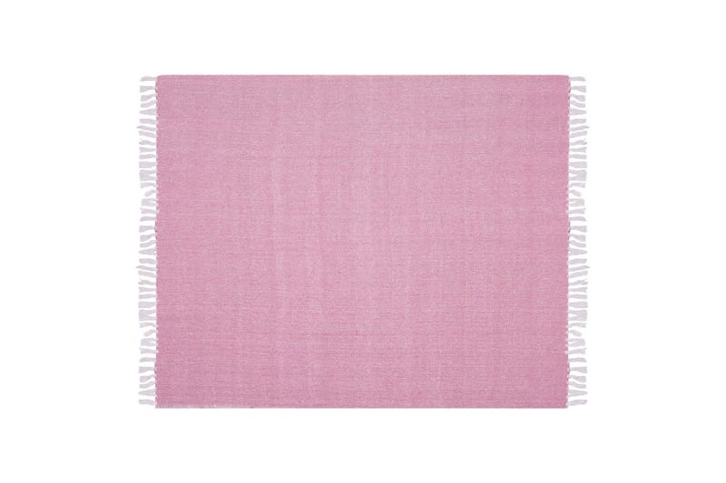 Plaid Tangier Rosa/Hvid - Rosa/Hvid - Tekstiler - Pude & plaid - Tæpper & plaider
