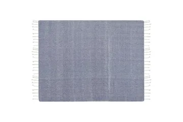 Plaid Tilmi Blå/Hvid - Blå/Hvid - Tekstiler - Pude & plaid - Tæpper & plaider