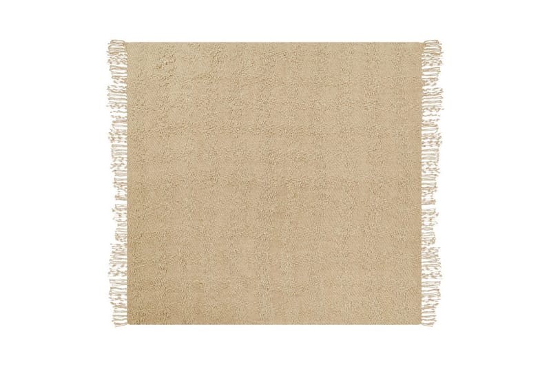Plaid Vella Beige, 190x230 cm - Beige, 190x230 cm - Tekstiler - Pude & plaid - Tæpper & plaider