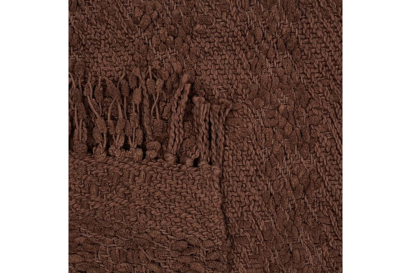 Plaid Vella Brun, 220x240 cm - Brun, 220x240 cm - Tekstiler - Pude & plaid - Tæpper & plaider