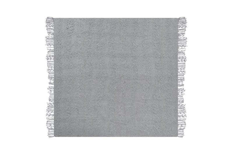Plaid Vella Grå, 200x220 cm - Grå, 200x220 cm - Tekstiler - Pude & plaid - Tæpper & plaider