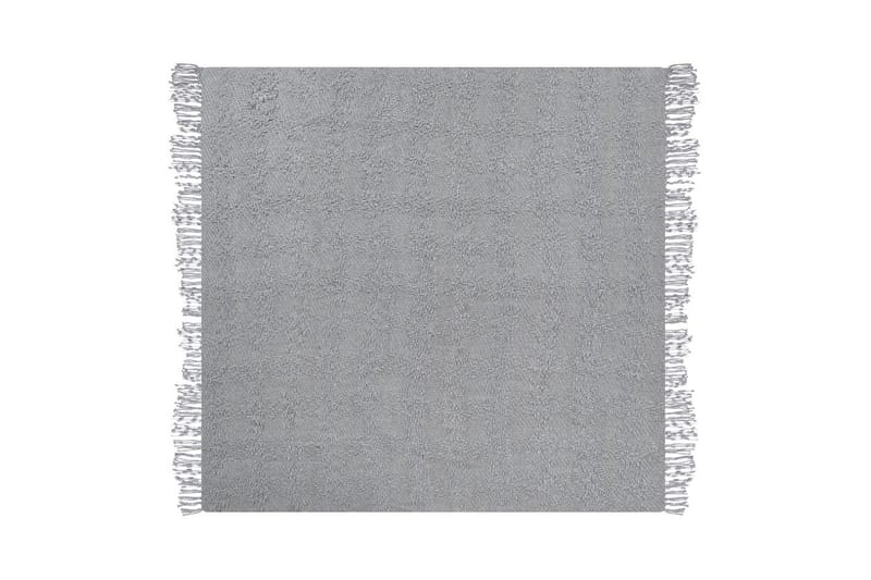 Plaid Vella Grå, 200x220 cm - Grå, 200x220 cm - Tekstiler - Pude & plaid - Tæpper & plaider