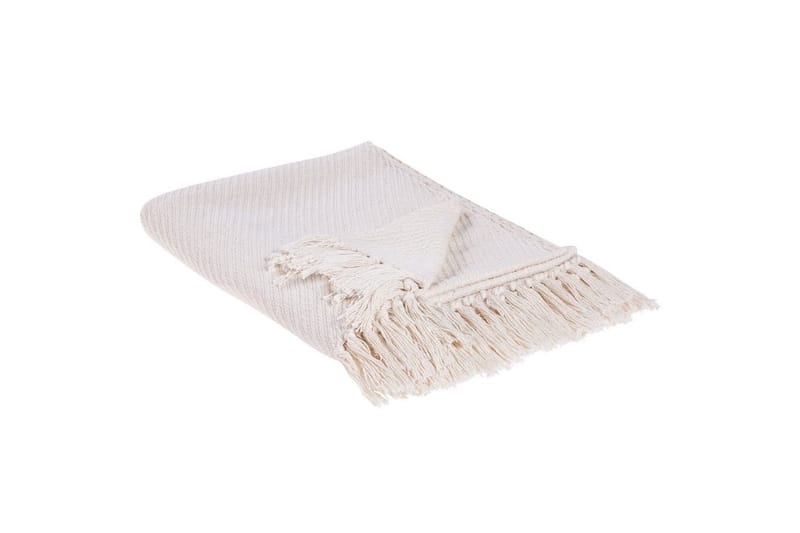 Plaid Yarsa Beige - Beige - Tekstiler - Pude & plaid - Tæpper & plaider