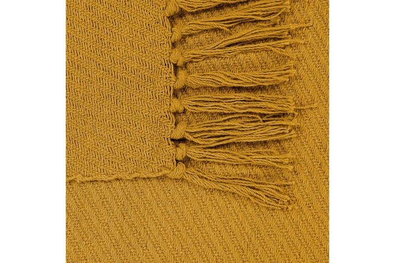 Plaid Yarsa Gul - Gul - Tekstiler - Pude & plaid - Tæpper & plaider